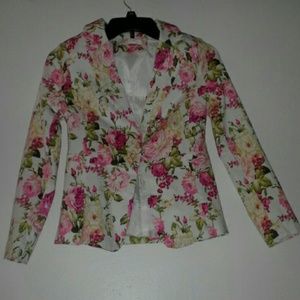 Floral Blazer NWOT